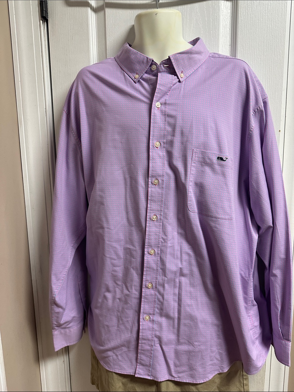 Vineyard Vines Lavender Button-Down Dress Shirt